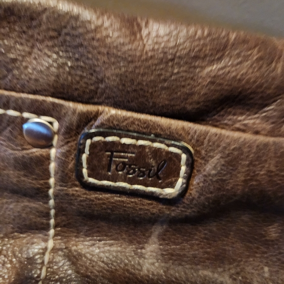 Fossil Dark Brown Leather Bag - Picture 2 of 3